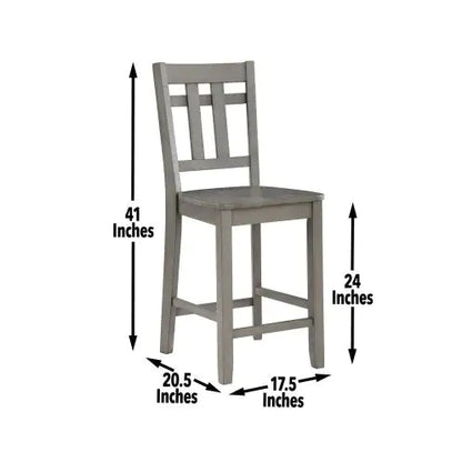 Toscana Dark Gray Barstool Pair