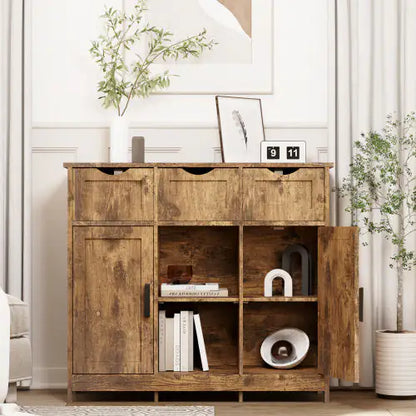 Vintage Wooden Storage Cabinet