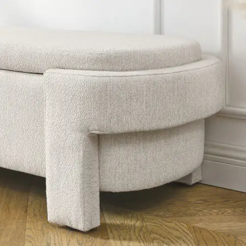 Linen Upholstered Bench