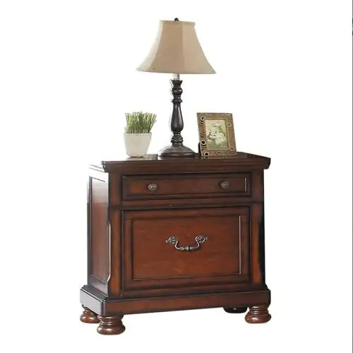 Cherry Finish Elegant Nightstand