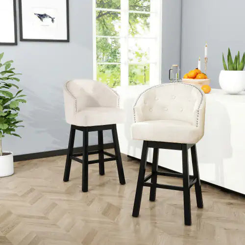 OGDEN KD Swivel Bar Stool (Set of 2)