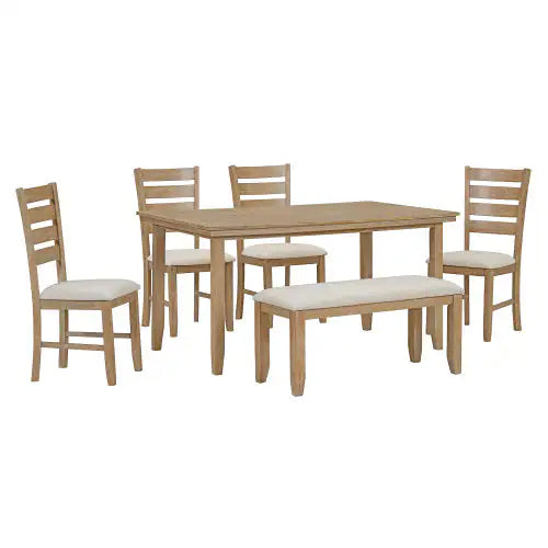 Rustic 6-Piece Dining Ensemble