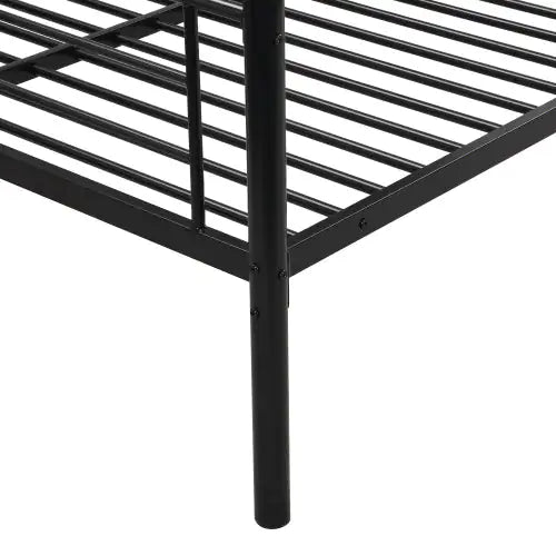 Space-Saving Twin Full Metal Bunk Bed with Trundle