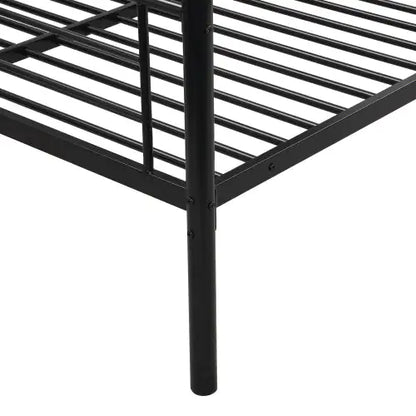 Twin Over Full Metal Bunk Bed with Trundle