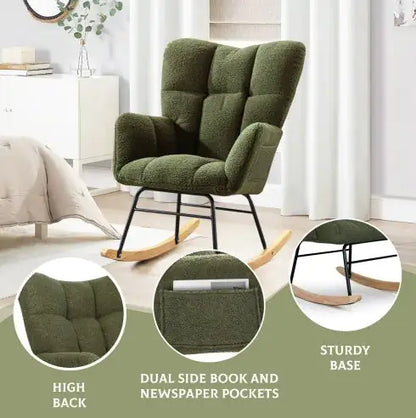 Teddy Fabric Rocking Chair