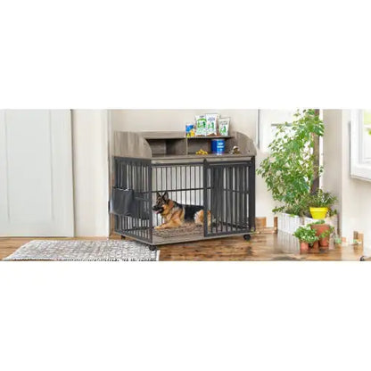 GO 44" Heavy-Duty Dog Cage Furniture