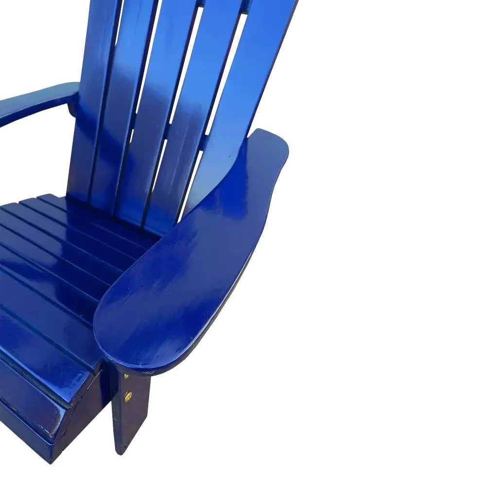 Blue Wooden Kid's Adirondack Chair