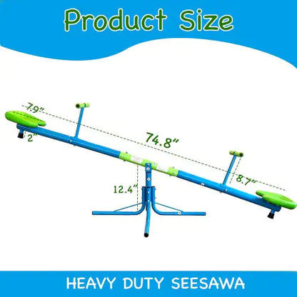 Upgraded 360-Degree Swivel Seesaw