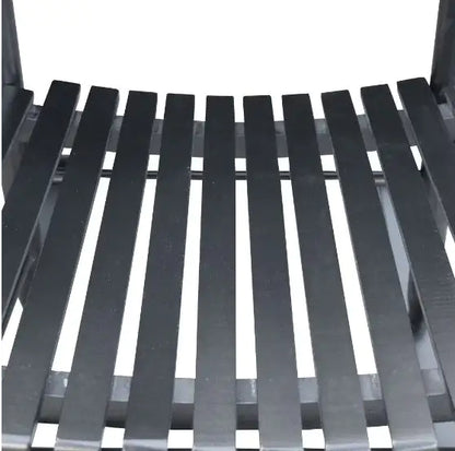 Black Wooden Porch Rocking Chair