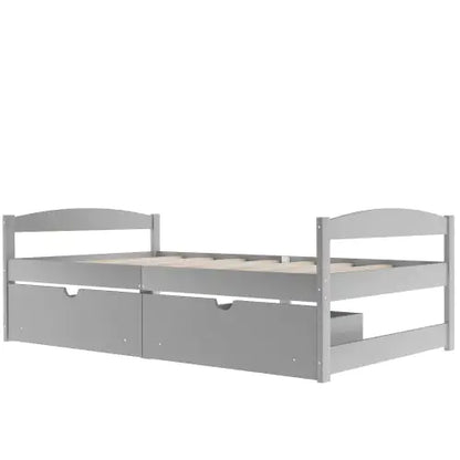 Twin Size Platform Bed with Storage