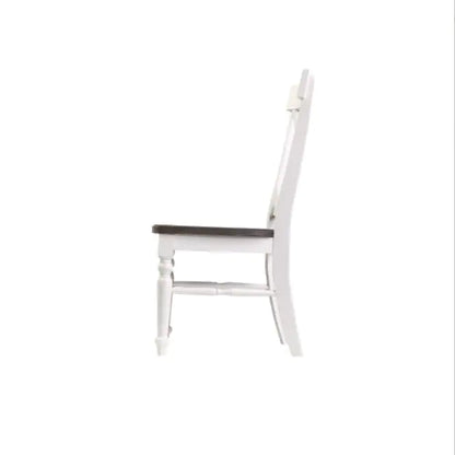 Wallace & Bay Mountain Brown and White Dining Chairs