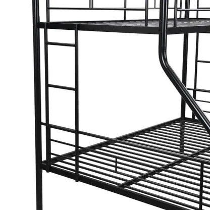 Twin Over Full Metal Bunk Bed with Trundle