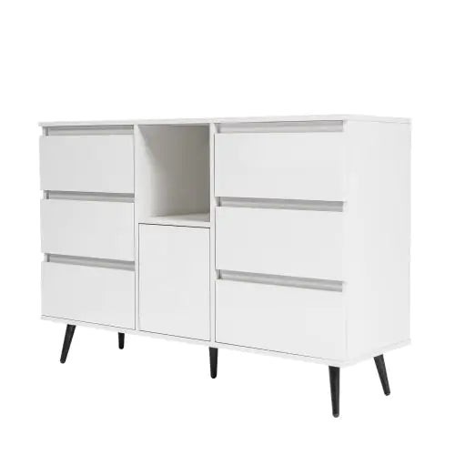 Glossy White LED Sideboard