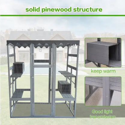 Big Catio Outdoor Cat House