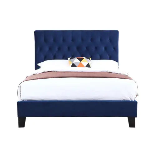 Wallace Bay Luma Blue Queen Upholstered Bed