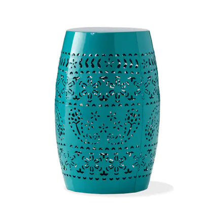RUBY12 Teal Iron Side Table