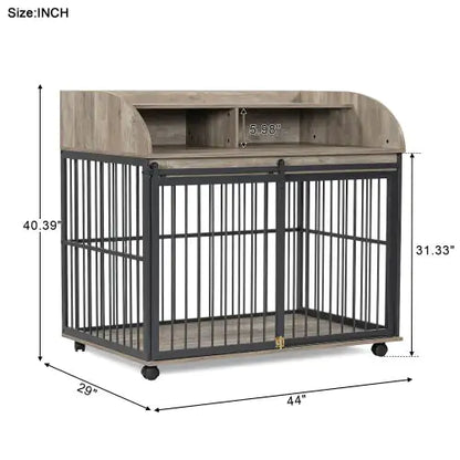 GO 44" Heavy-Duty Dog Cage Furniture
