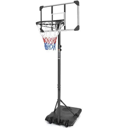 Portable Basketball Goal System With Stable Base And Wheels
