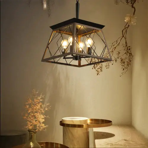 Antique Farmhouse 4-Light Chandelier