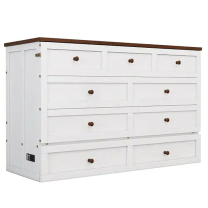 Solid Pine Murphy Bed Chest