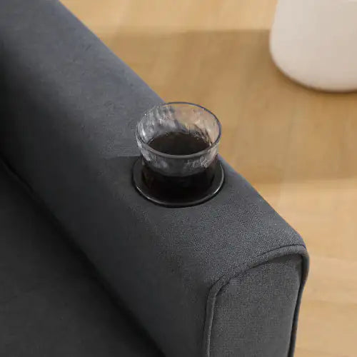 3-in-1 Upholstered Futon Sofa Convertible Sofa Bed