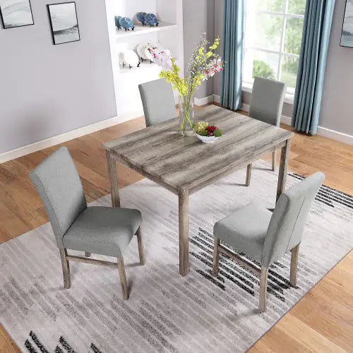 Elegant Solid Wood Dining Set