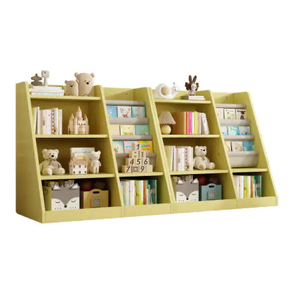 Yellow Wooden Toy Storage Organizer