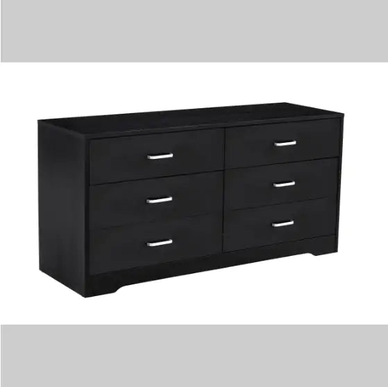 MDF Wood 6-Drawer Dresser