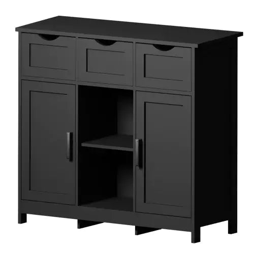 Modern Black Storage Cabinet