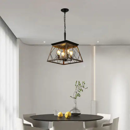 Antique Farmhouse 4-Light Chandelier