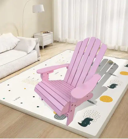 Blue Wooden Kid's Adirondack Chair