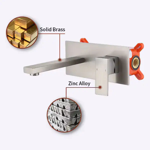 Bathroom Sink or Bathtub Wall Mounted Faucet