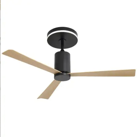 52-Inch Modern Matte Black Ceiling Fan