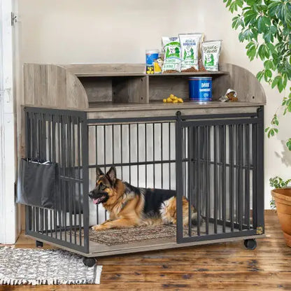 GO 44" Heavy-Duty Dog Cage Furniture