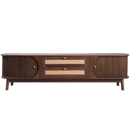 Rattan TV Stand For TVs Up To 75''