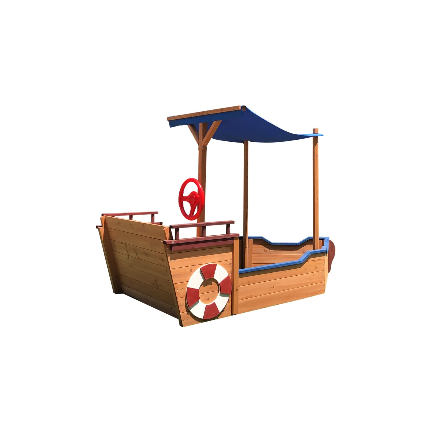 Playtime Wooden Sandbox with Storage Bench