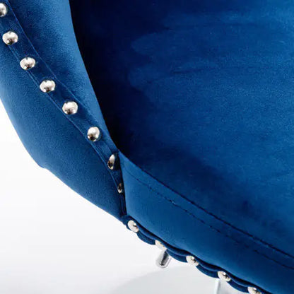 Swivel Velvet Barstools Adjusatble Seat - Set Of 2