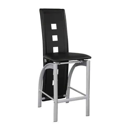 Set Of 2pc Modern Style Counter Height Chairs