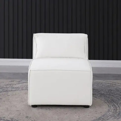 Soft Chenille Modular Sofa in Grayish Blue