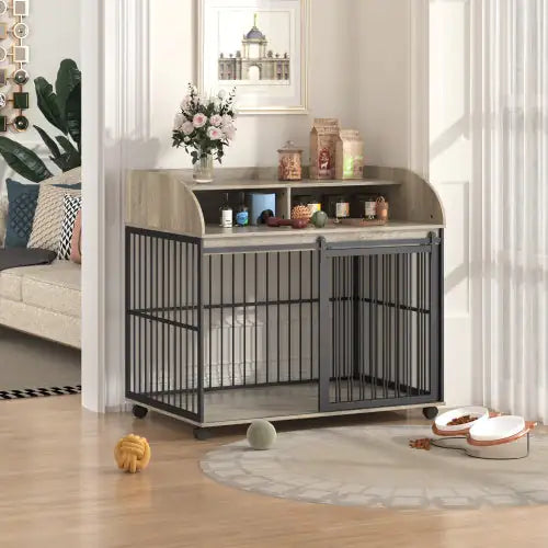 GO 44" Heavy-Duty Dog Cage Furniture