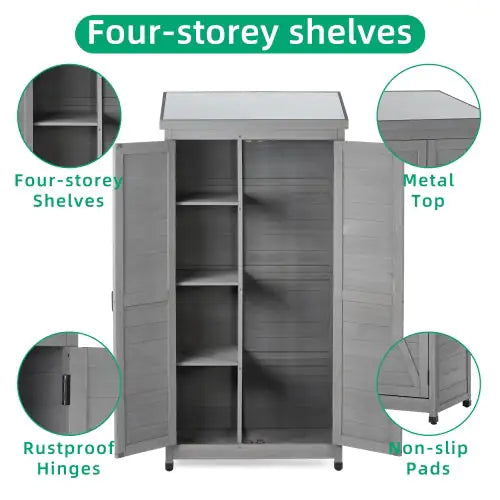 Outdoor Lockers  Metal Tops