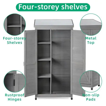 Outdoor Lockers  Metal Tops