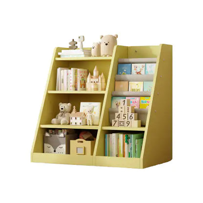 Yellow Wooden Toy Storage Organizer