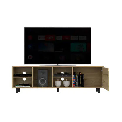 Estocolmo 70" TV Stand Light Oak with Shelves