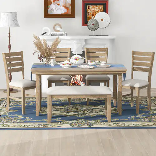 Rustic 6-Piece Dining Ensemble