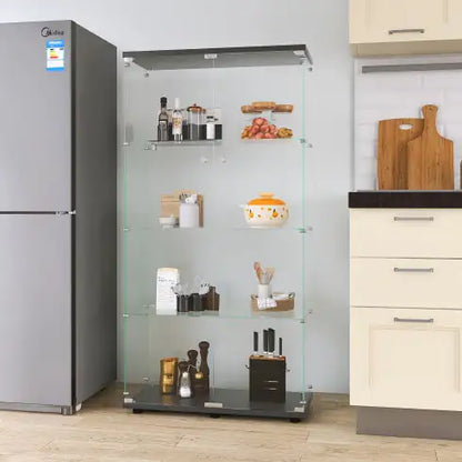Two-Door Glass Display Cabinet