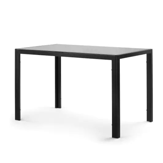 Black Glass Dining Table