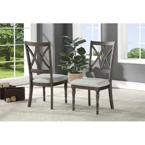 Linnett - Side Chair Dark Brown