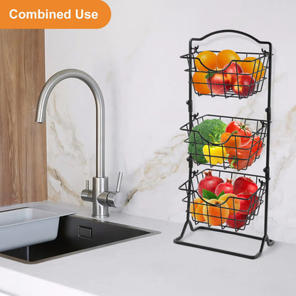 Simple Multi-layer Iron Storage Shelf