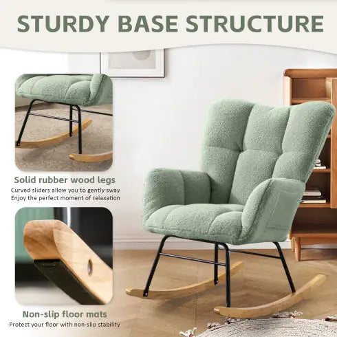 Teddy Fabric Rocking Chair